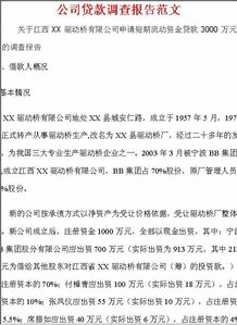公司調(diào)研報告范文(公司調(diào)研報告范文)