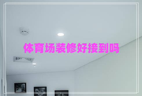 體育場裝修好接到嗎