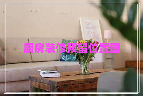 廚房裝修預(yù)留位置圖