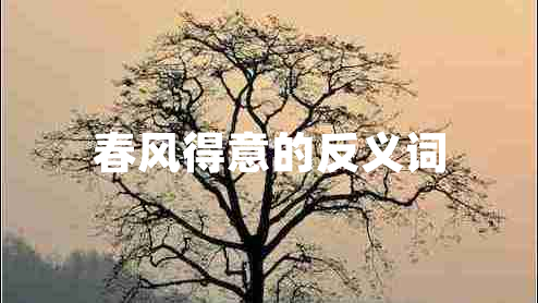 春風(fēng)得意的反義詞