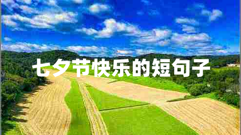 七夕節(jié)快樂的短句子