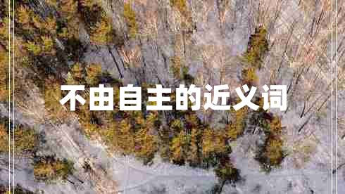 不由自主的近義詞