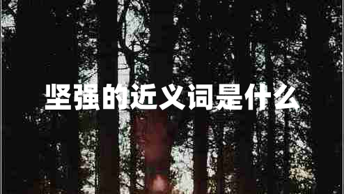 堅強的近義詞是什么