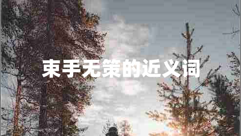 束手無(wú)策的近義詞
