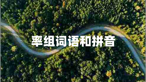 率組詞語和拼音