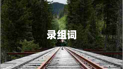 錄組詞 錄組詞
