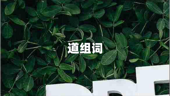 道組詞 道組詞