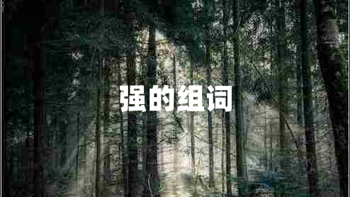強(qiáng)的組詞