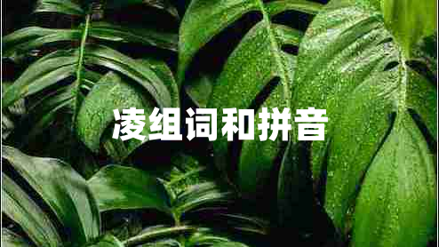 凌組詞和拼音