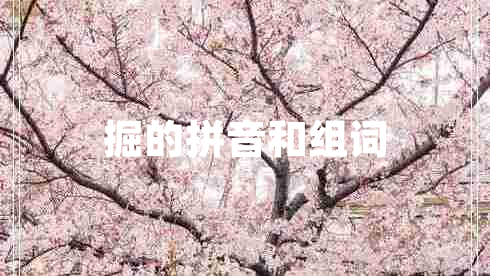 掘的拼音和組詞