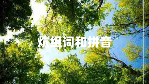 炕組詞和拼音