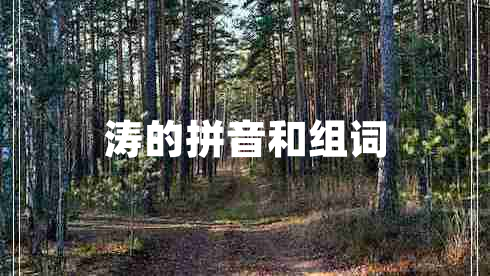 濤的拼音和組詞