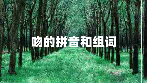 吻的拼音和組詞