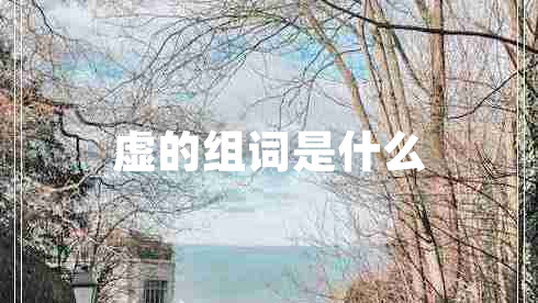 虛的組詞是什么