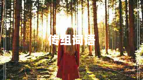 傳組詞語 傳組詞語