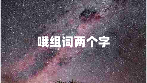 哦組詞兩個字