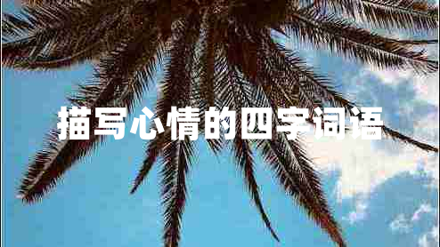描寫心情的四字詞語