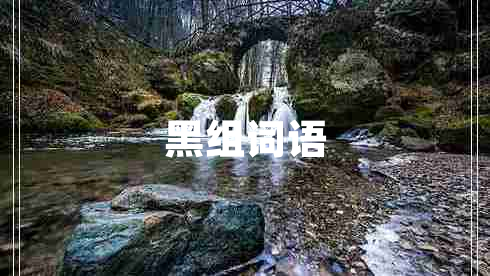 黑組詞語(yǔ) 黑組詞語(yǔ)