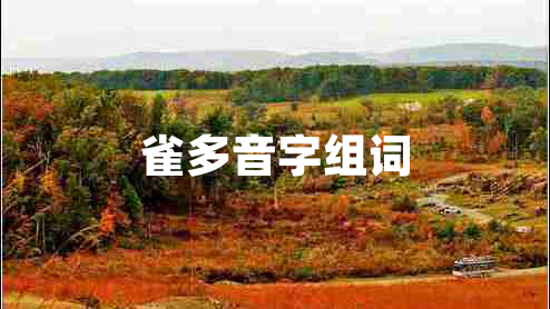 雀多音字組詞 雀多音字組詞