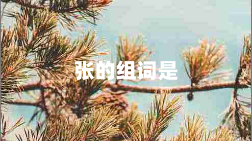張的組詞是