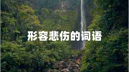 形容悲傷的詞語