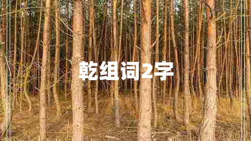 乾組詞2字 乾組詞2字