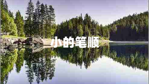小的筆順
