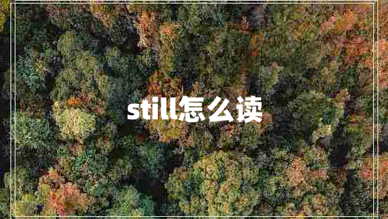 still怎么讀