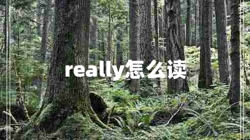 really怎么讀