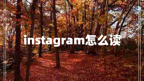 instagram怎么讀 instagram怎么讀