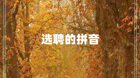 選聘的拼音