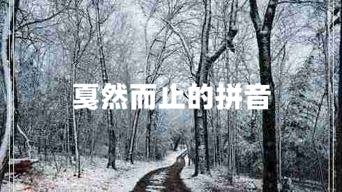 戛然而止的拼音