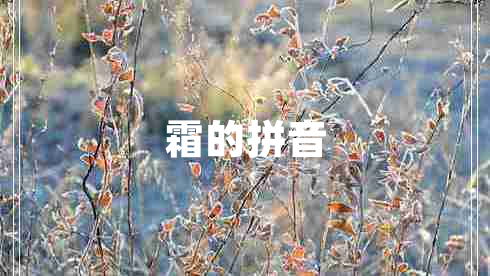 霜的拼音 霜的拼音