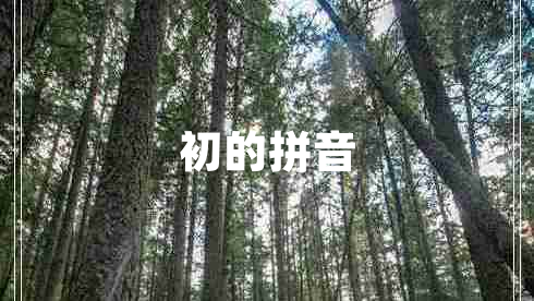 初的拼音