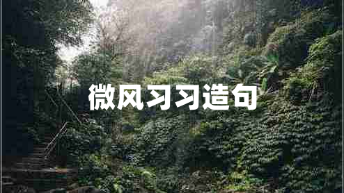 微風(fēng)習(xí)習(xí)造句