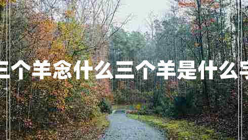 三個羊念什么三個羊是什么字