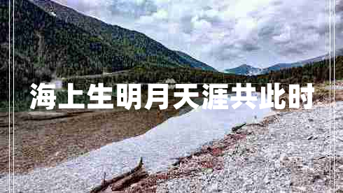 海上生明月天涯共此時(shí)