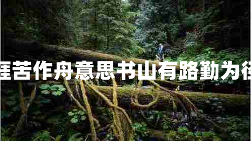 書山有路勤為徑學(xué)海無(wú)涯苦作舟意思書山有路勤為徑學(xué)海無(wú)涯苦作舟的作者 書山有路勤為徑學(xué)海無(wú)涯苦作舟意思書山有路勤為徑學(xué)海無(wú)涯苦作舟的作者