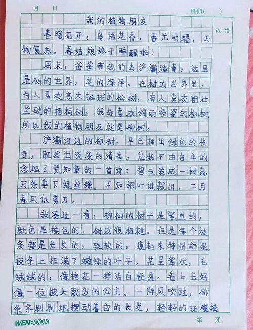 作文3級我的校園作文