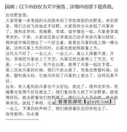 校園制作風箏作文420字