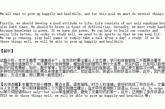 積極參與校園活動英語作文