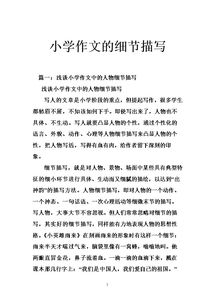 描寫(xiě)校園細(xì)節(jié)的作文