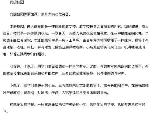 我對(duì)校園四級(jí)作文怎么寫(xiě)400字