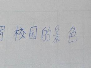 作業(yè)我的校園350字作文