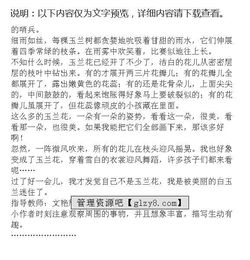 校園白玉蘭的作文400字