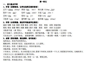 人教五級下語文基礎(chǔ)知識匯總